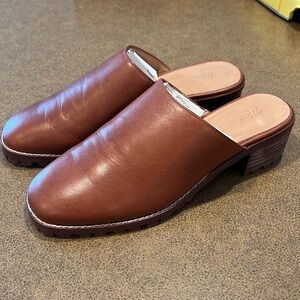 MADEWELL Women's The Mindy Lugsole Mule Dried Maple Leather New without box.